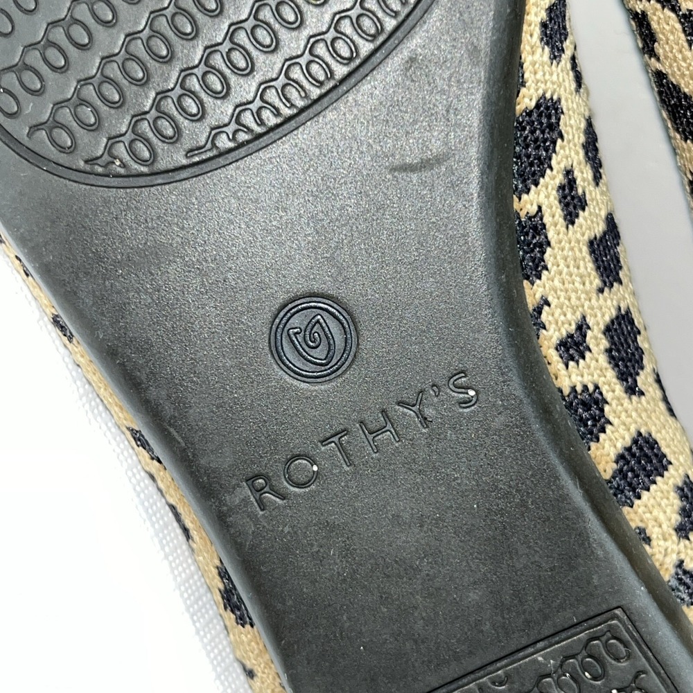 Rothys Women's The Point Leopard Print Retired Ballet Flats Comfort Shoes Sz 5.5 - Picture 13 of 15
